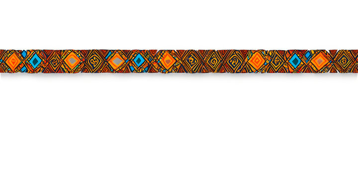 Tribal inspired border with ethnic patterns Transparent Background Images 