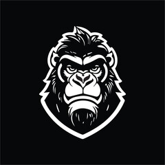  Gorilla black and white logo