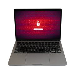 Laptop with password unlocked by hacking.