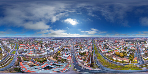 Berlin capital city Germany 360° vr equirectangular airpano daytime - 767245213