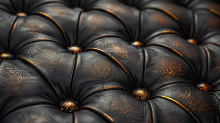 Dark leather with patches