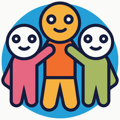 Obraz premium team work illustration