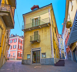 The old quarters in Locarno, Switzerland