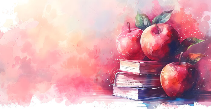 Watercolor teachers day in latin america