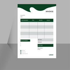 Invoicing quotes, money bills or price invoices set.
