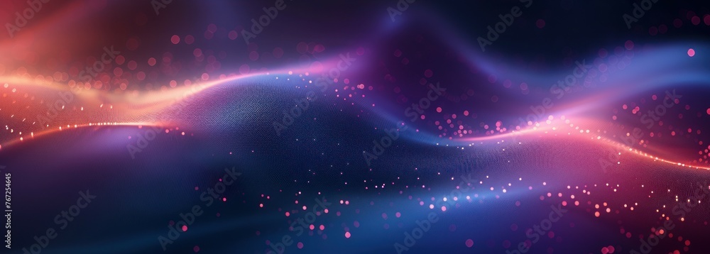 Poster abstract technology particles lines mesh background.