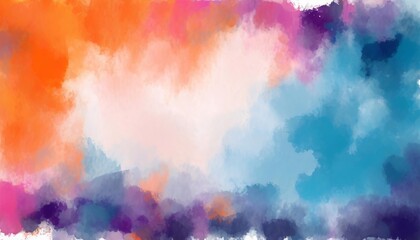 grunge stressed vibrant fringe bleed watercolor center bright borders pink orange colorful design background paint blue colourful texture abstract painting painted splash paper purple colours