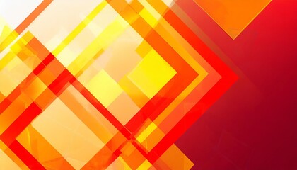 Obraz premium yellow orange red abstract background for design geometric shapes triangles squares stripes lines color gradient modern futuristic colorful bright web banner