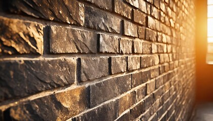black stone brick texture and background wall dark brick wall texture background