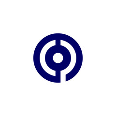 Letter CP tech logo design vector,editable eps 10
