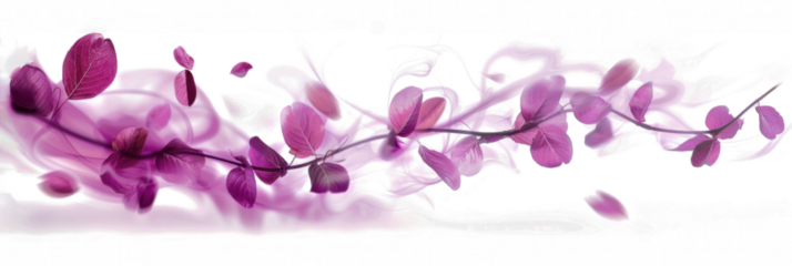 Abstract Blurry Twisting Leaves in Flight