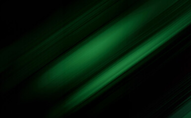 Abstract Diagonal Black and Green Gradient Background with Metallic Texture and Soft Lines.