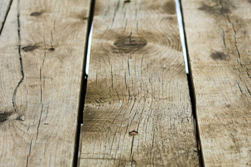 A closeup of wooden planks 