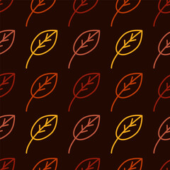Autumn leaves seamless pattern. Endless fall texture and print for packaging and wrapping. Seasonal. With pleasant autumn colors