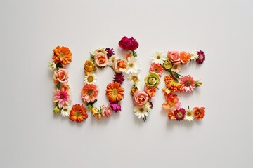 Unic Floral Typography Design