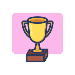 Leaders cup thin line icon. Competition, victory, championship, reward. Triumph or achievement concept. Vector illustration symbol element for web design and apps