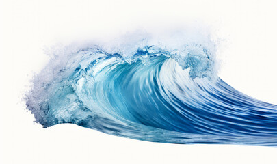 ocean water wave on white background