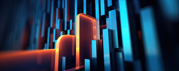 Digital background. Can be used in the description of network abilities, technological processes, digital storages, science, education, etc.