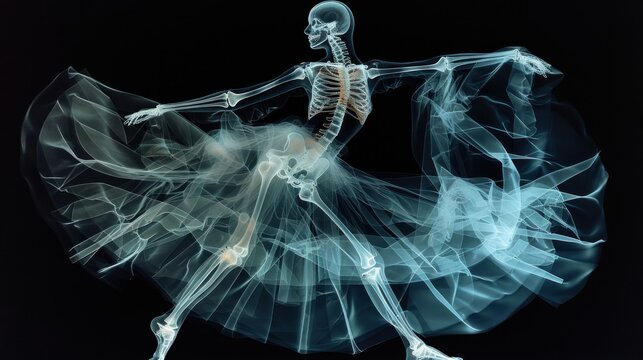 X-ray of Ballerina in Pose