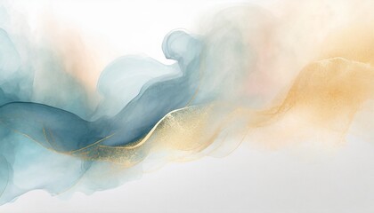 Fototapeta na wymiar blue smoke on a white background