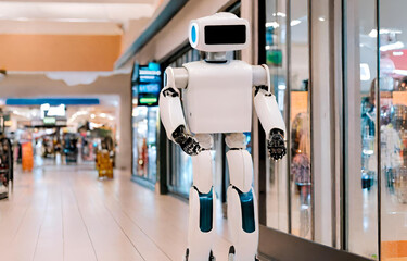 robot in the mall