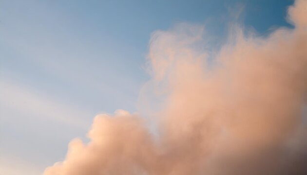 dense smoke on blue background