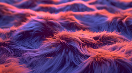Fototapeta premium soft fur 3d texture, tile, comic, cinematic lighting, neon