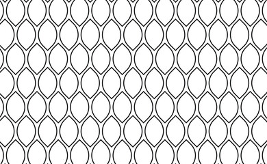 Naklejka premium black and white seamless pattern