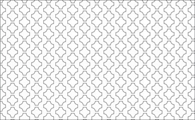 Fototapeta premium black and white seamless pattern