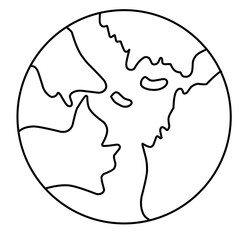 Earth Icon, Globe, World Icon 