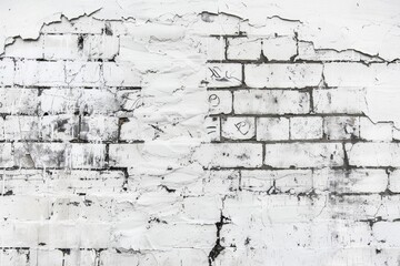 Handwritten Benediction on White Brick Wall - A Powerful Reminder of Blessings and Message of Hope