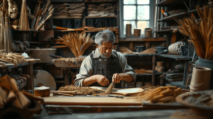 Fototapeta na wymiar Art of Traditional Woodworking