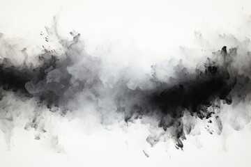 Abstract black watercolor background wallpaper painting art texture or smoke Generative AI