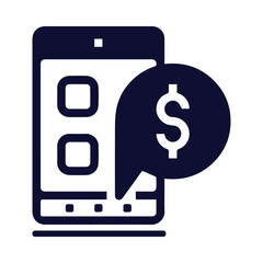 mobile, money, pay, payment, dollar, wallet, online, online money pay icon