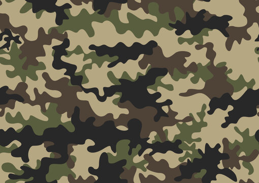 
Modern camouflage pattern, seamless texture, military uniform, urban print. Fashion