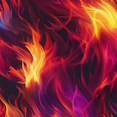 colorful fire illustration background