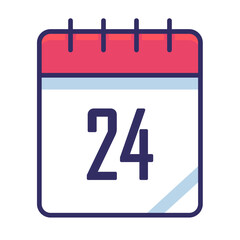 Colorful office icons pack