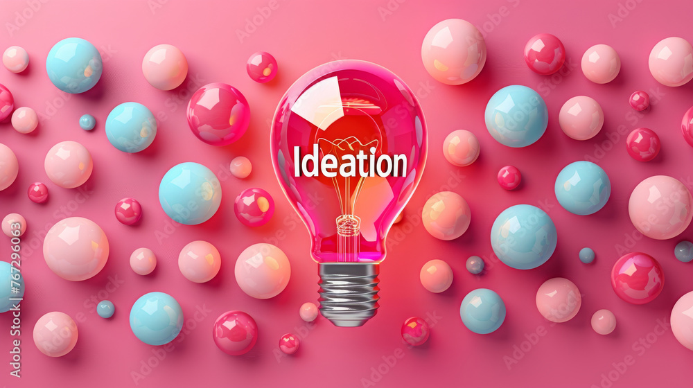 Poster a single colored background with the word 