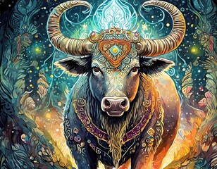 animal, spirit, shamanism, personal, companion, animal form, loyal, personal companion, loyal companion, ox, bull 