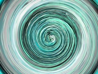 Abstract background with grey and green colors and vortex - computer graphic with effect of depth of space, motion and rotation. Topics: texture, pattern, wallpaper, computer art, mixing colors