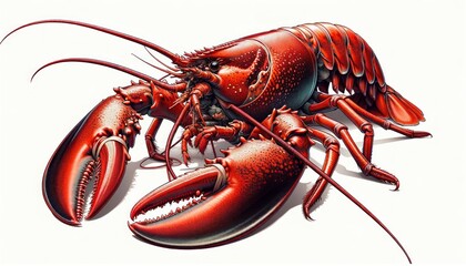 Red lobster - obrazy, fototapety, plakaty