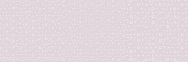 Hand Drawn Stars Seamless Pattern - 3 Sizes - White