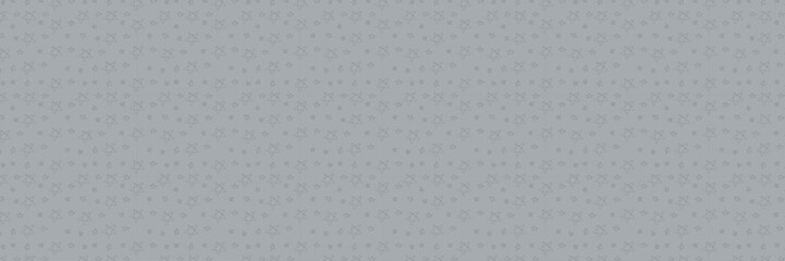 Hand Drawn Stars Seamless Pattern - 3 Sizes - Military Grey