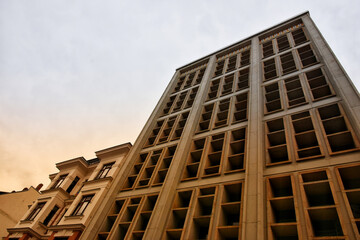 Fototapeta na wymiar Modern building in Leipzig, Germany