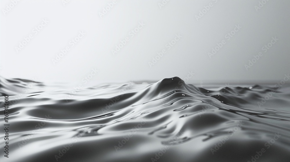 Poster elegant and simple light gray wallpaper in 4k resolution, featuring a fluid and minimal design with 