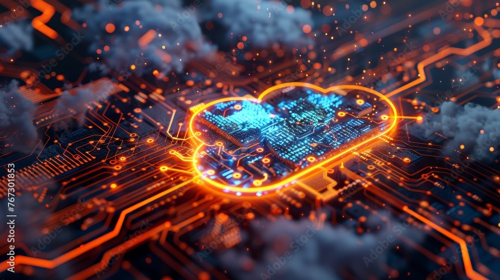 Poster explore the fusion of technology and innovation in hybrid cloud computing