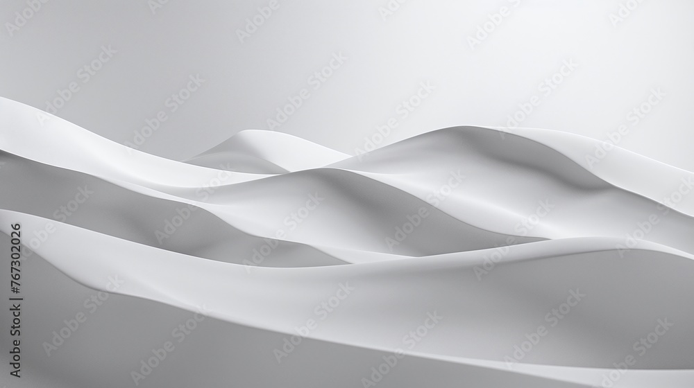 Poster elegant and simple light gray wallpaper with fluid and minimal design in 4k resolution, showcasing a