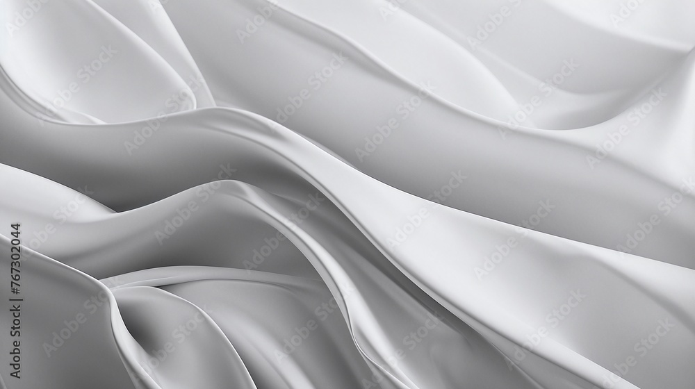 Poster minimalistic white and gray background in 4k resolution with fluid texture and simple design, featur