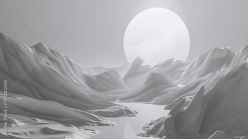 Poster high-definition light gray wallpaper with simple and fluid texture in 4k resolution, showcasing a gr