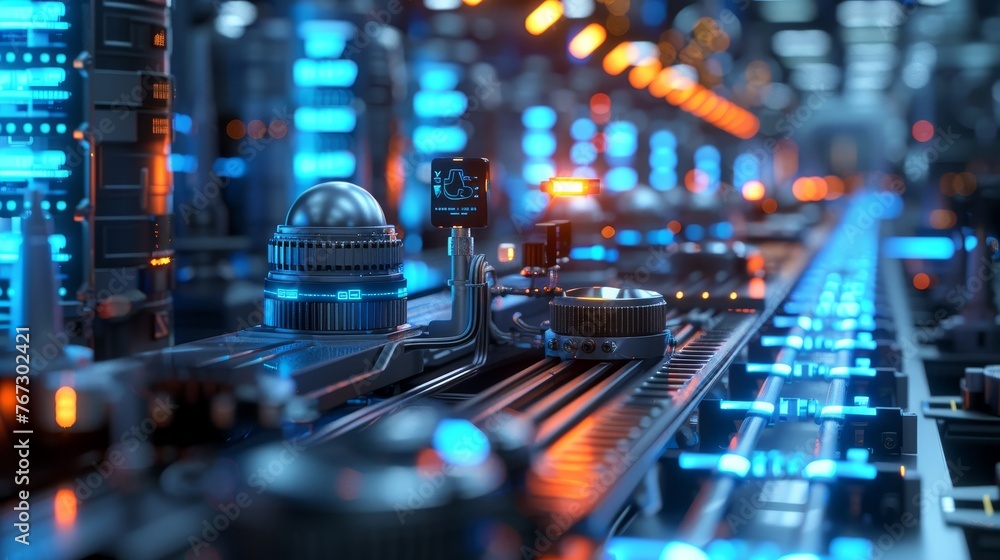 Poster dive into the industrial iot, optimized factory automation and data management